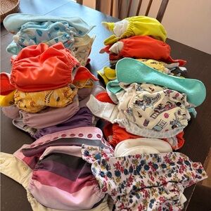 18 Reusable Kids Cloth Diaper - Multi-Color Assortment